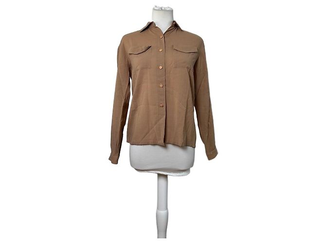 New Look Camicia in seta vintage Dior Beige S