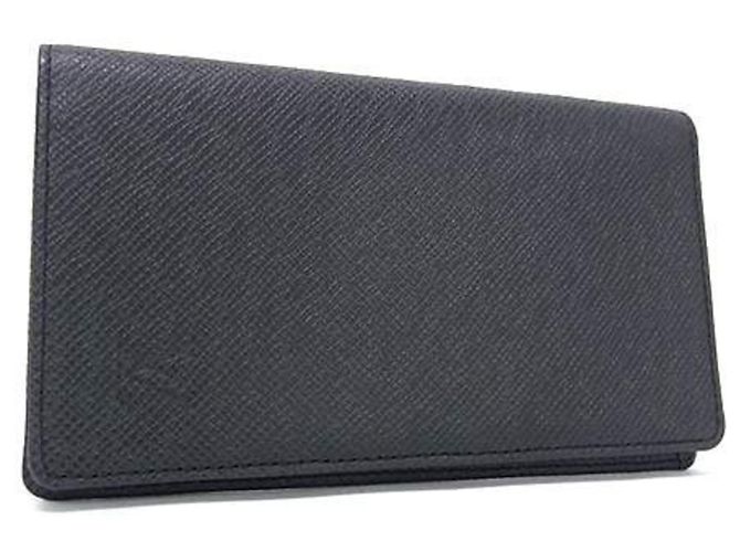 Louis Vuitton Black Taiga Leather Notebook Cover