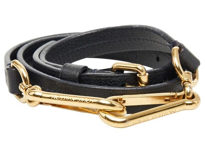 Louis Vuitton Navy Leather Shoulder Strap Navy blue