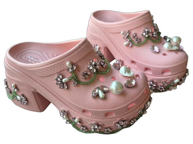 Autre Marque Simone Rocha x Crocs Pink Siren Platform Clogs