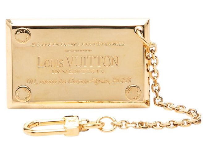 Charm per borsa Louis Vuitton placcato oro D'oro