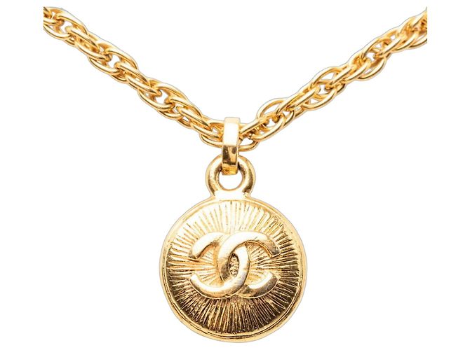 Collana a catena Chanel Vintage Coco Mark D'oro