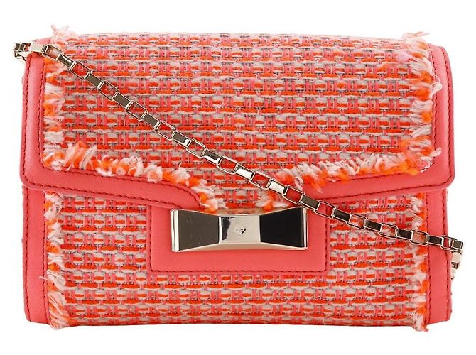 Kate Spade Tweed Schultertasche Orange