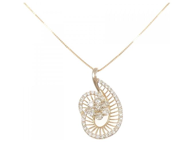 Autre Marque Collar de Flores de Diamantes Au750 Rosa
