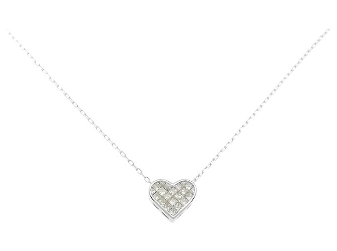 Autre Marque Collana in oro Au750 e diamanti Argento