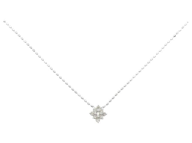 Autre Marque Au750 Diamant Halskette Silber