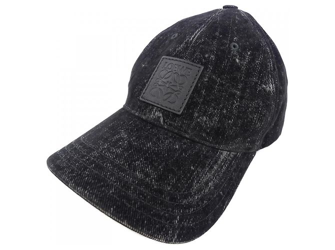 Gorra Loewe Negra de Algodón