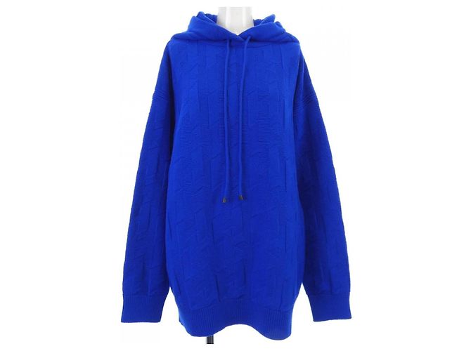 Hermès Sudadera de algodón con motivo H Hermes Azul