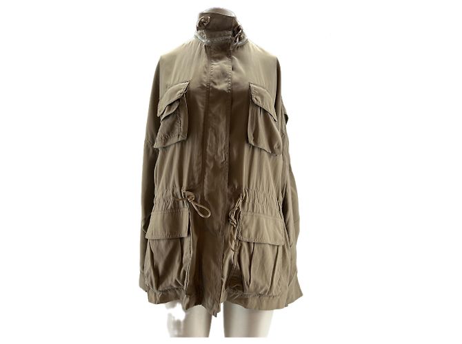 Acne Giacca safari fluida beige
