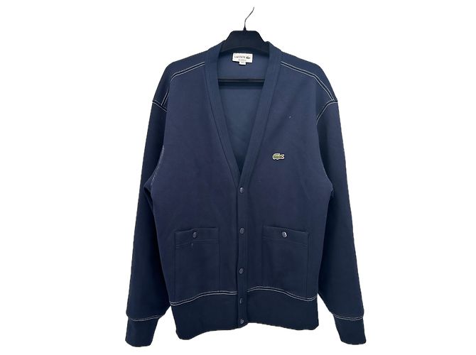 Lacoste Jacke aus Baumwolle marineblau
