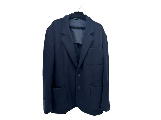 Giacca Lacoste blu navy in cotone Taglia 54