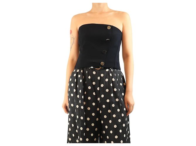 Autre Marque Top bustier azul marino - talla UK 8