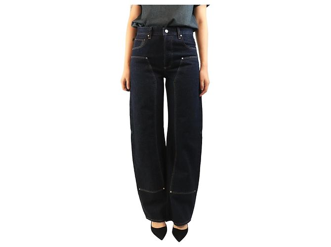Paige Jeans Blaue Workwear-Jeans - Größe UK 8