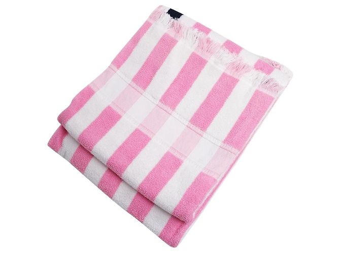 Hermès Toalla de playa Pink Yachting Raye Rosa