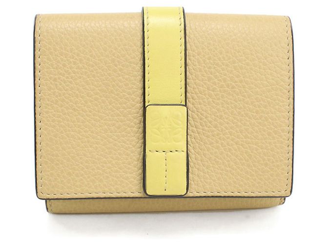 Cartera tríptico Loewe Beige 