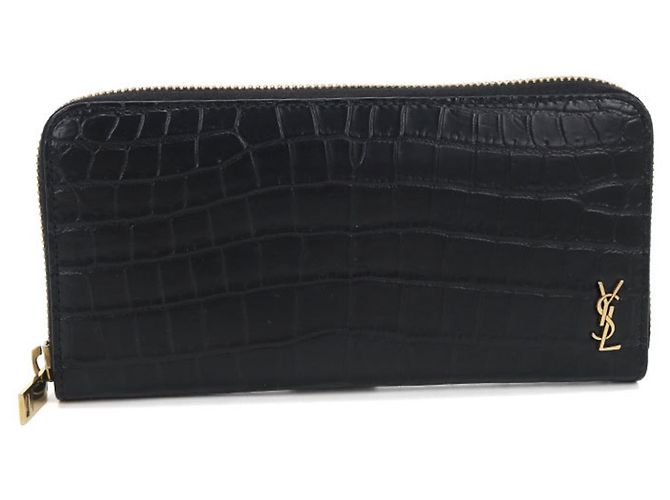 Cassandra Saint Laurent Long Wallet Black