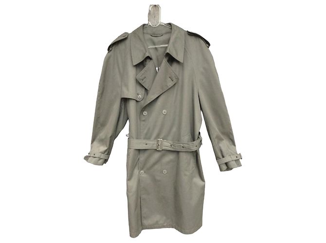 Autre Marque Jupiter Classic Double-Breasted Trench Coat - Khaki - Size L