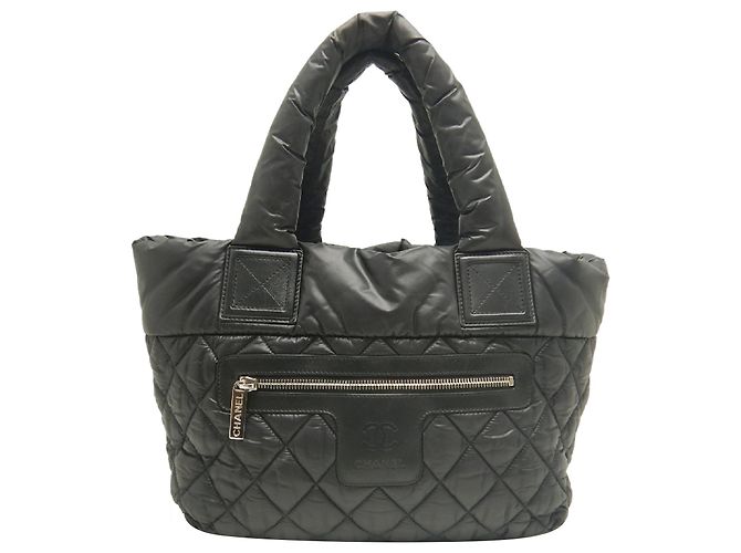 Tote Chanel Black Small Quilted Nylon Coco Cocoon Nero
