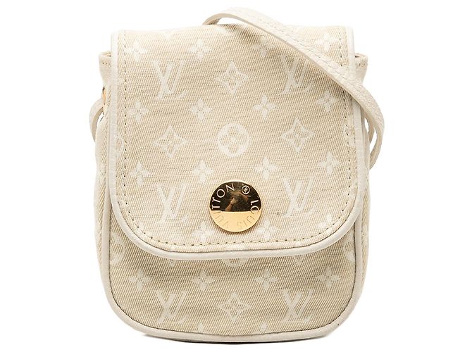 Louis Vuitton Pochette Mini Lin Monogram Beige Cancun