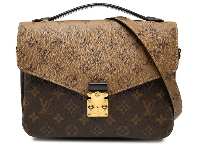 Louis Vuitton Pochette Metis Monogram Reverse Marron