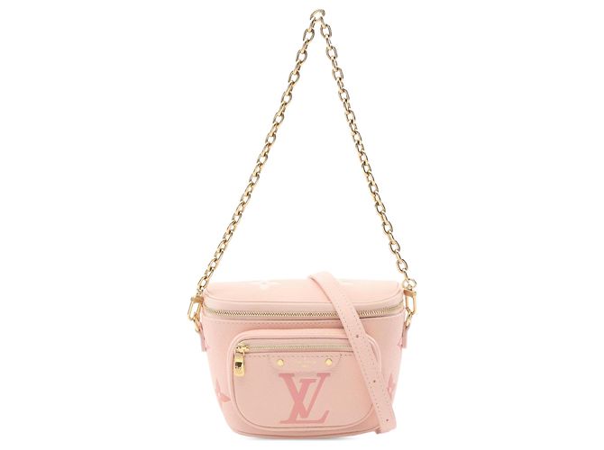Bumbag Mini sac banane Louis Vuitton Pink Monogram Empreinte Giant By The Pool Rose