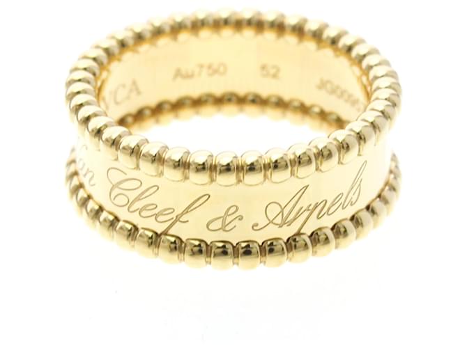 Van Cleef & Arpels Perle Signature Ring Golden 