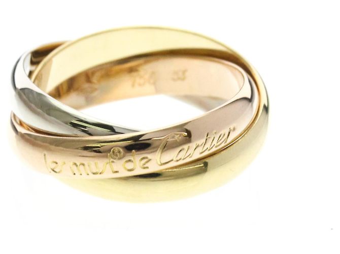 Anel Trinity da Cartier em Ouro 18K Dourado