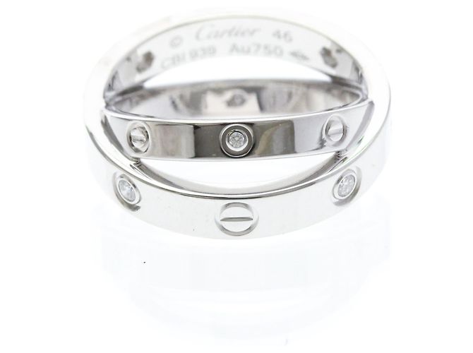 Cartier Be Love Ring aus 18K Weißgold Silber