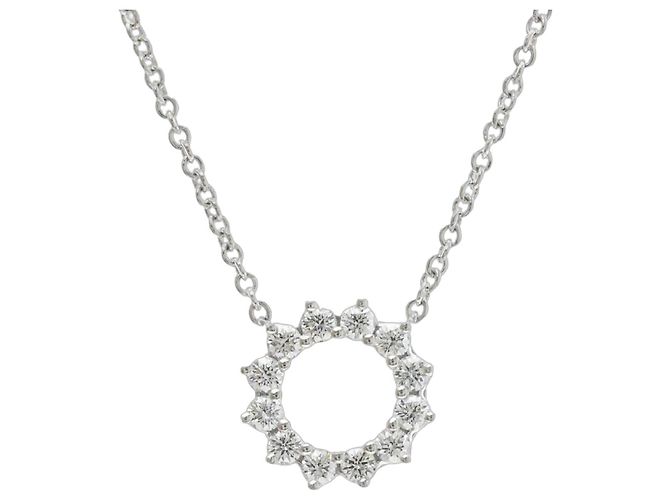Tiffany & Co Collier mini Open Circle Tiffany Argenté