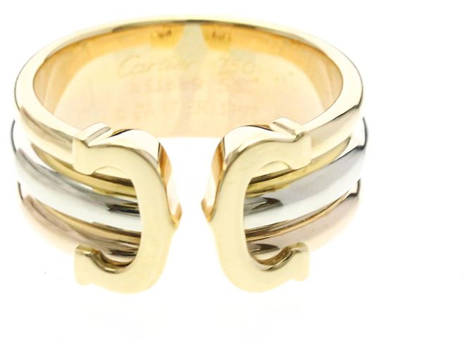Anello Trinity 2C Cartier Argento D'oro