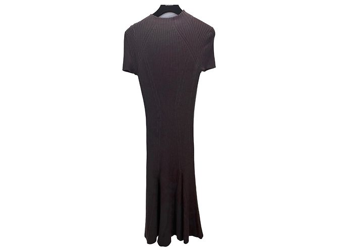 Bottega Veneta Abito in maglia a coste Marrone