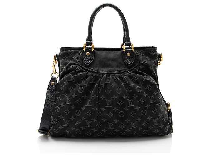 Borsa Louis Vuitton Monogram Denim Neo Cabby GM Nero