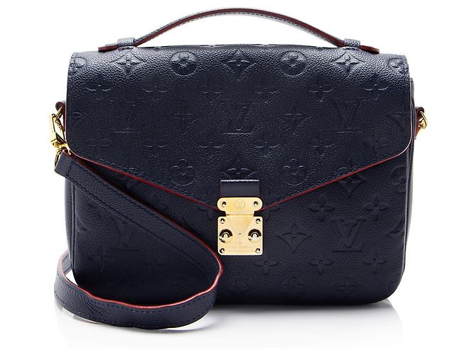 Borsa a tracolla Pochette Metis Monogram Empreinte Louis Vuitton Blu