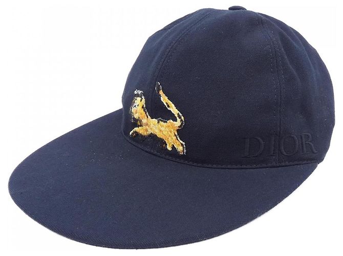 Boné de algodão Dior Preto