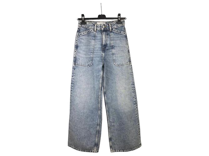 Vaqueros anchos Ba&Sh en denim azul lavado