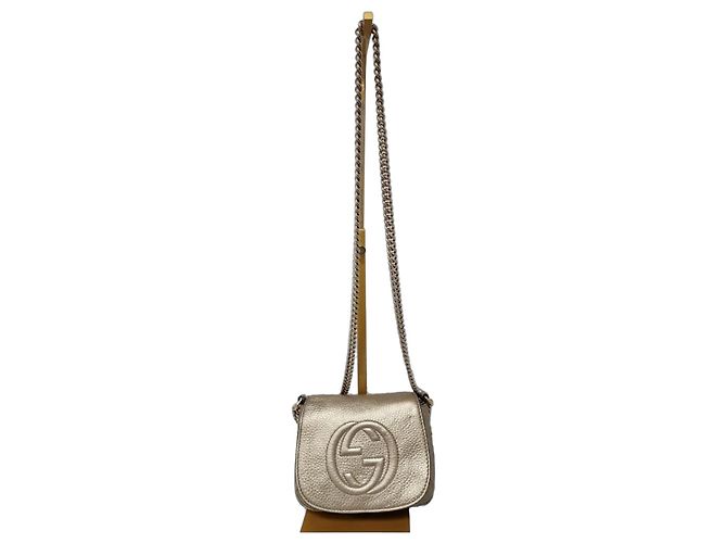 Gucci Soho Bolso de hombro de piel Dorado