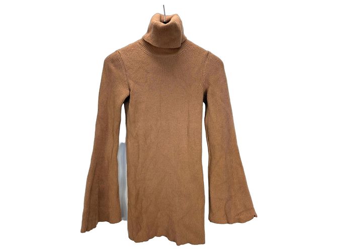 Stella Mc Cartney Stella McCartney Rollkragenpullover aus Wolle in Braun