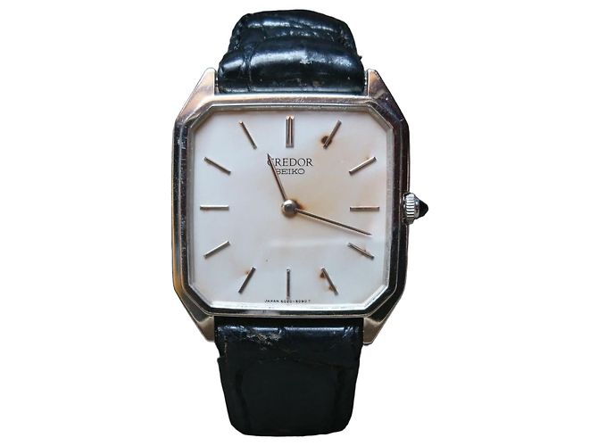 Seiko Credor Relógio de Quartzo 6020-5080 Prata