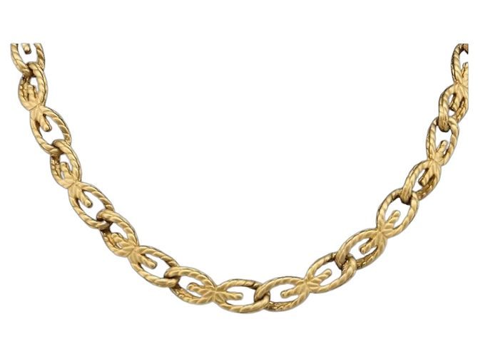 Collana GIVENCHY metall Gold Auth SW2369 D'oro 
