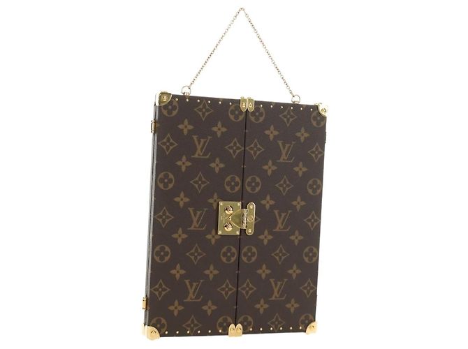 LOUIS VUITTON Monogram Home Mirror Trunk GI0554 LV Auth 184970SAM Monograma