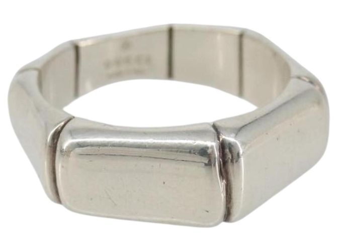 GUCCI Bamboo Ring Ag925 Silber Authentisch SW2377V