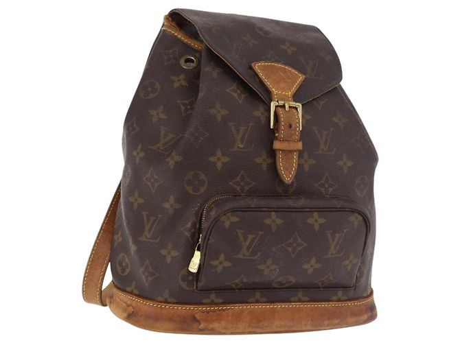 LOUIS VUITTON Monogram Montsouris MM Backpack M51136 LV Auth 184620