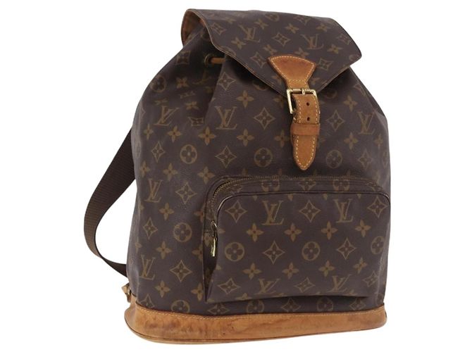 LOUIS VUITTON Monogram Montsouris MM Backpack M51136 LV Auth 186812