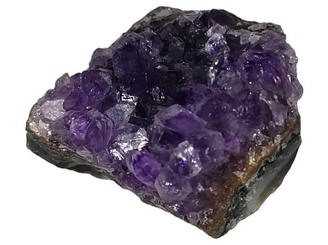 Autre Marque Geode di Ametista grezza Marrone Grigio Porpora