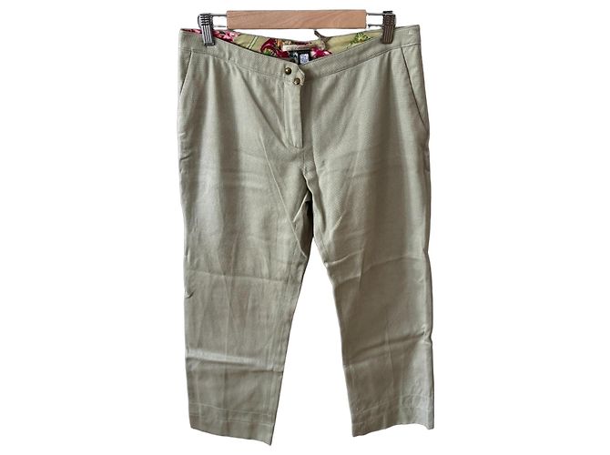 Autre Marque Class Roberto Cavalli strukturierte kurze Hose in Beige