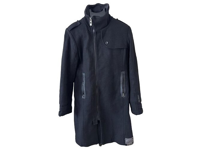Autre Marque G-Star Raw Men's Black Wool Blend Coat