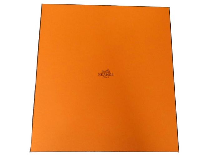 Caixa de arrumação Hermès Paris Garden Party Branco Laranja