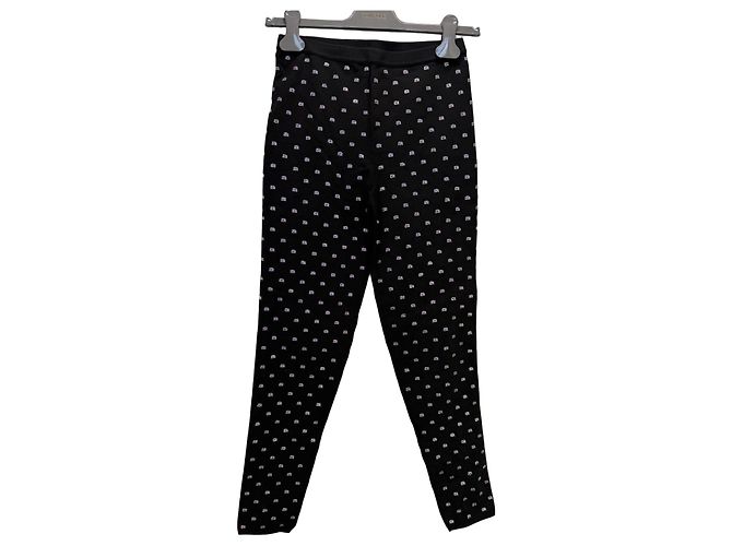 Alexander Wang Leggings con Cristales - Negro