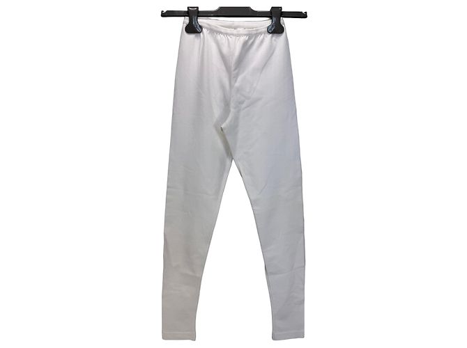 Alaïa Leggings de cintura alta em mistura de viscose - Branco
