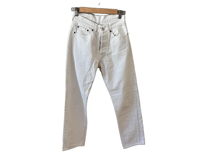 Levi's 501 Vaqueros Denim Blanco 